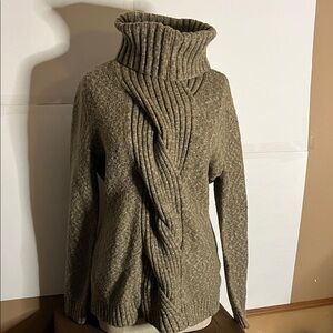 😄Vintage shabby chic multi coloured sweater cowl neck office/meeting ready